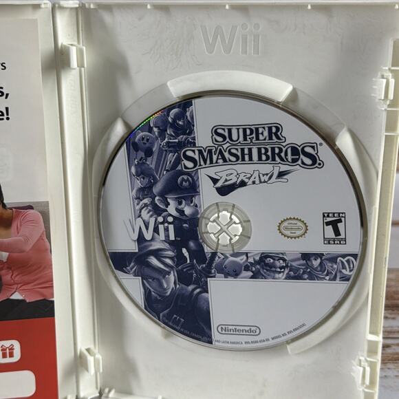 Super Smash Bros. Brawl Nintendo Wii 2008 CIB Tested Complete w/Manual - Picture 3 of 5